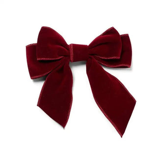 
                    
                      Christbaumschmuck Schleife Samt rot Klammer
                    
                  