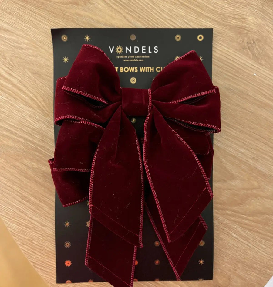 Christbaumschmuck rot Samt vondels