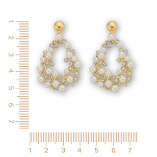 
                    
                      Statement Ohrringe Chandelier Perlen gold masse
                    
                  