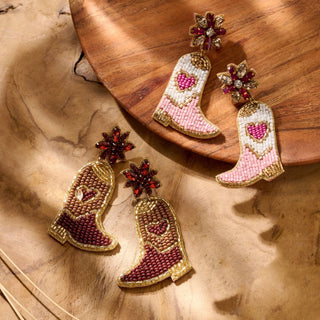 
                    
                      Glamour Ohrringe mit Cowboy-Boots-Motiv in Braun
                    
                  