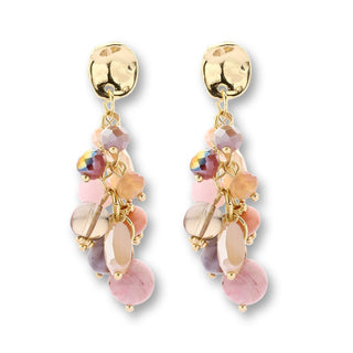 
                    
                      Statement Ohrringe Perlen Steine rosa beig gold
                    
                  
