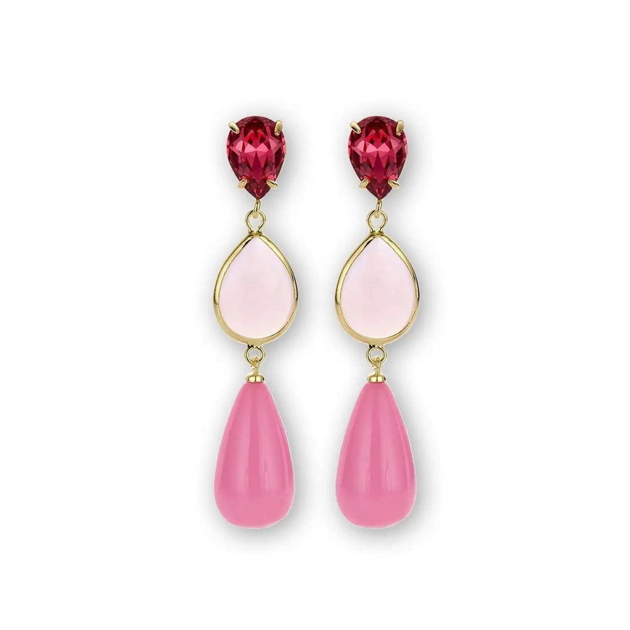 Statement Ohrringe Provence pink rosa