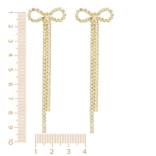 
                    
                      Statement Ohrringe Schleife Strass gold
                    
                  