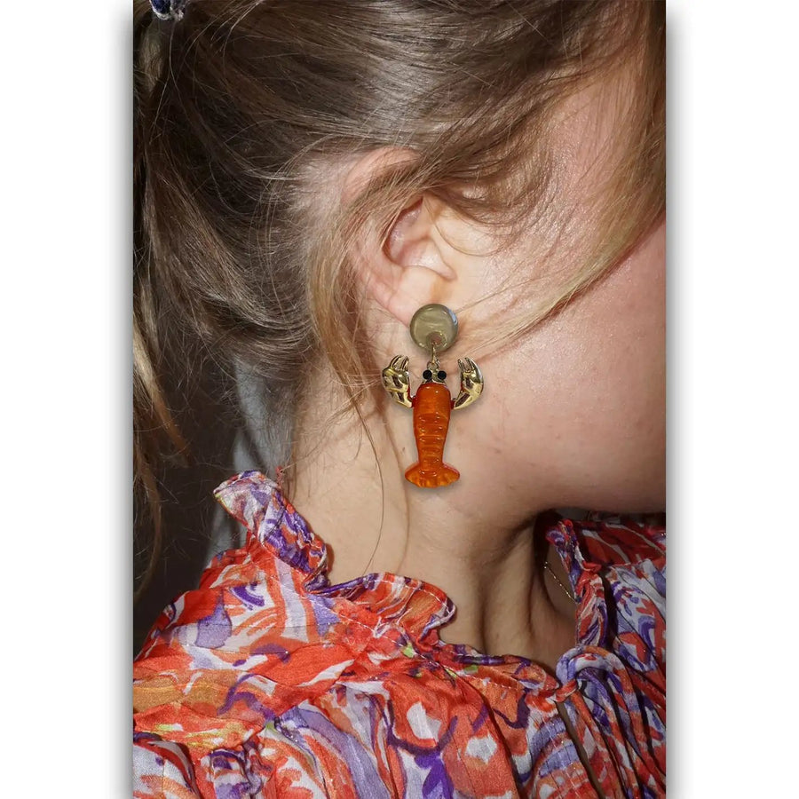Statement Ohrringe lobster