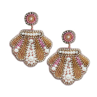 
                    
                      Statement Ohrringe Muscheln rosa - Glamour für den Sommer
                    
                  