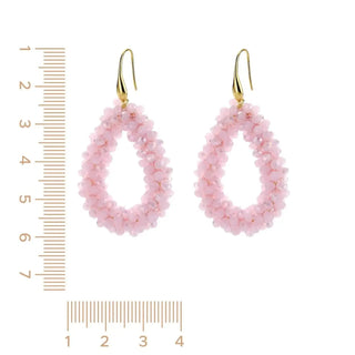 
                    
                      Statement Ohrringe Sommer Oval perle rosa
                    
                  