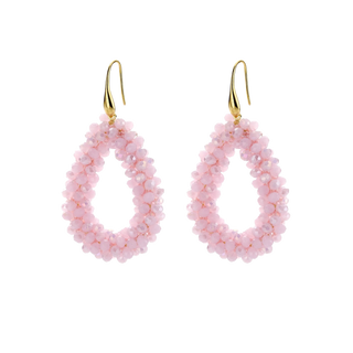 
                    
                      rosa Kristallperlen Ohrringe, Damen Schmuck, Statement Ohrringe
                    
                  