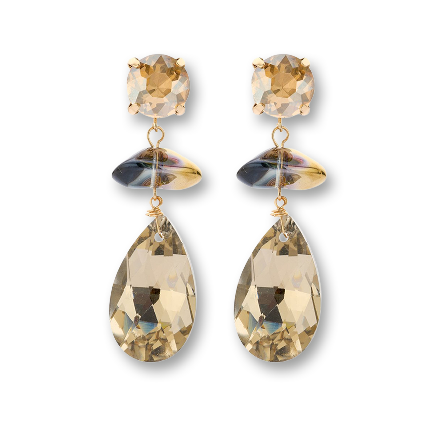 Statement-Ohrringe-Steine-Tropfen-gold-beige