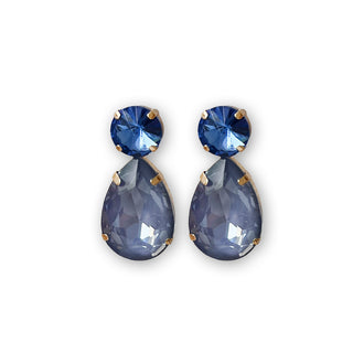 
                    
                      Statement Ohrringe Tropfen Kristall gold hellblau
                    
                  