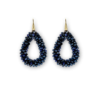 
                    
                      Statement Ohrringe teardrops Haken dunkelblau
                    
                  