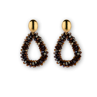 
                    
                      Statement Ohrringe teardrops Stecker braun
                    
                  