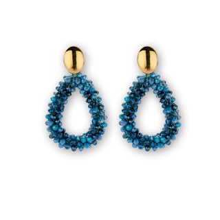 
                    
                      Statement Ohrringe teardrops Stecker jeansblau
                    
                  