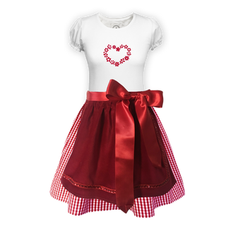 
                    
                      Teenager Dirndl Rock Karo rot Schuerze Samt rot
                    
                  