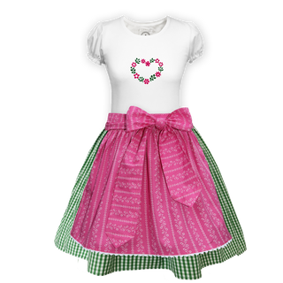 
                    
                      Teenager Dirndl Rock gruen Karo Schuerze Rosen Shirt Herz
                    
                  