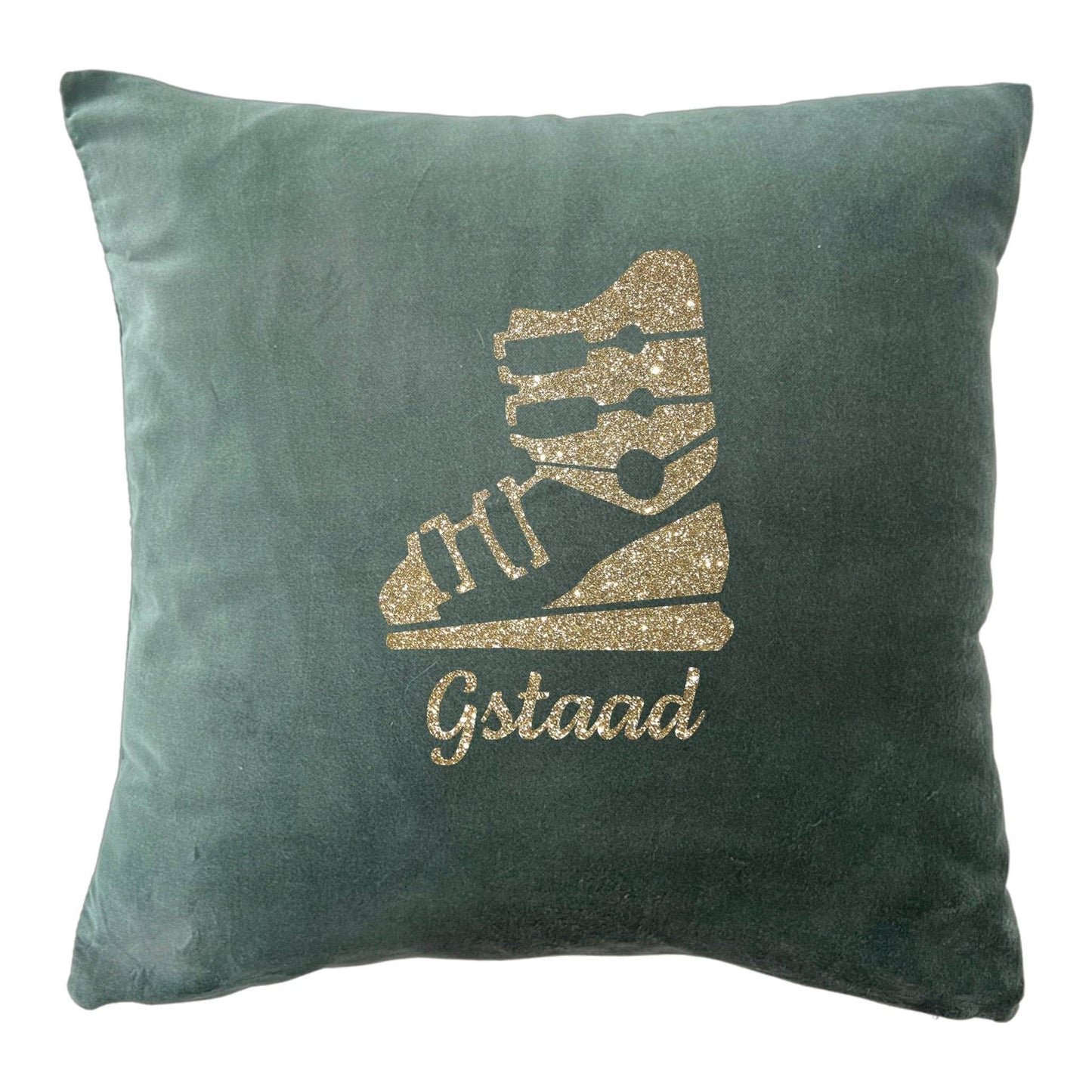 Samtkissen Skistiefel Skiort Märchenwerkstatt