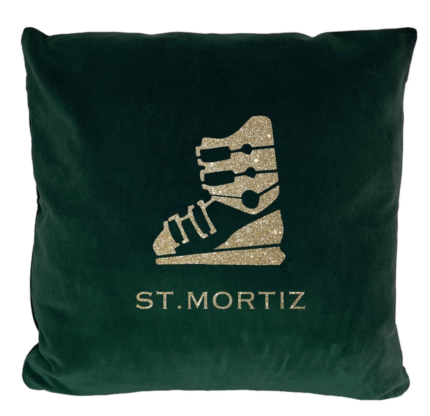 Samtkissen Skistiefel Skiort Märchenwerkstatt