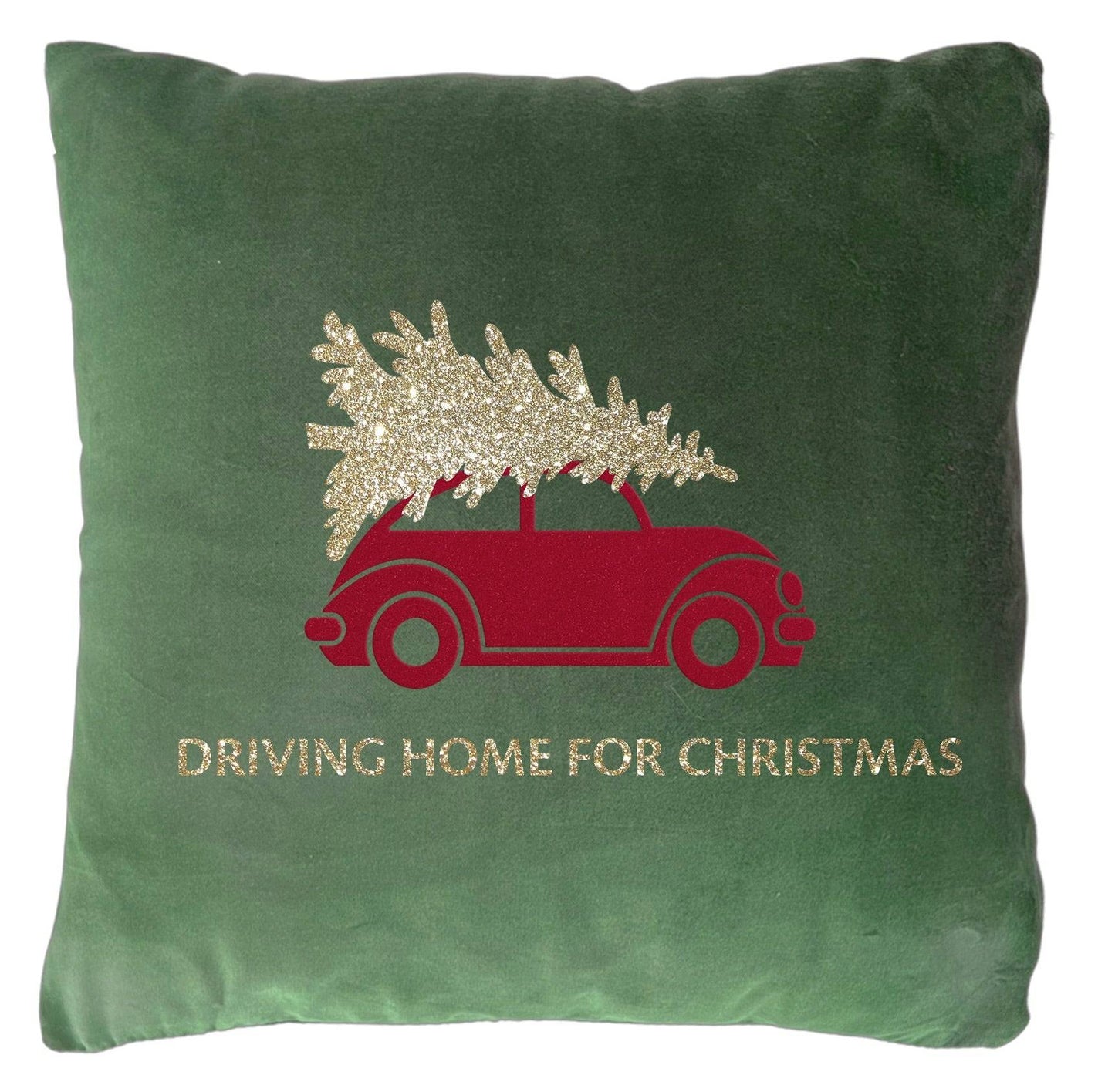 Samtkissen Weihnachtsauto Märchenwerkstatt