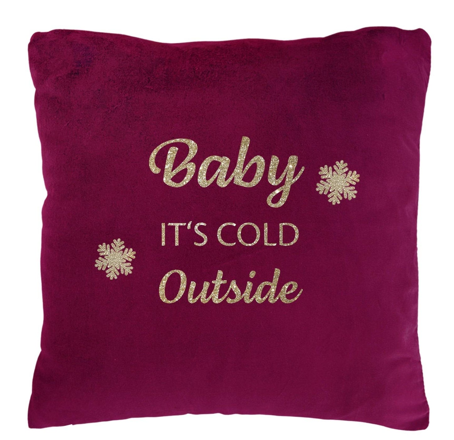 Samtkissen Baby it's Could Outside Märchenwerkstatt