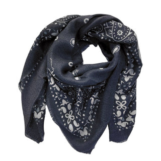 
                    
                      Wolltuch Paisley Bandana gross dunkelblau
                    
                  