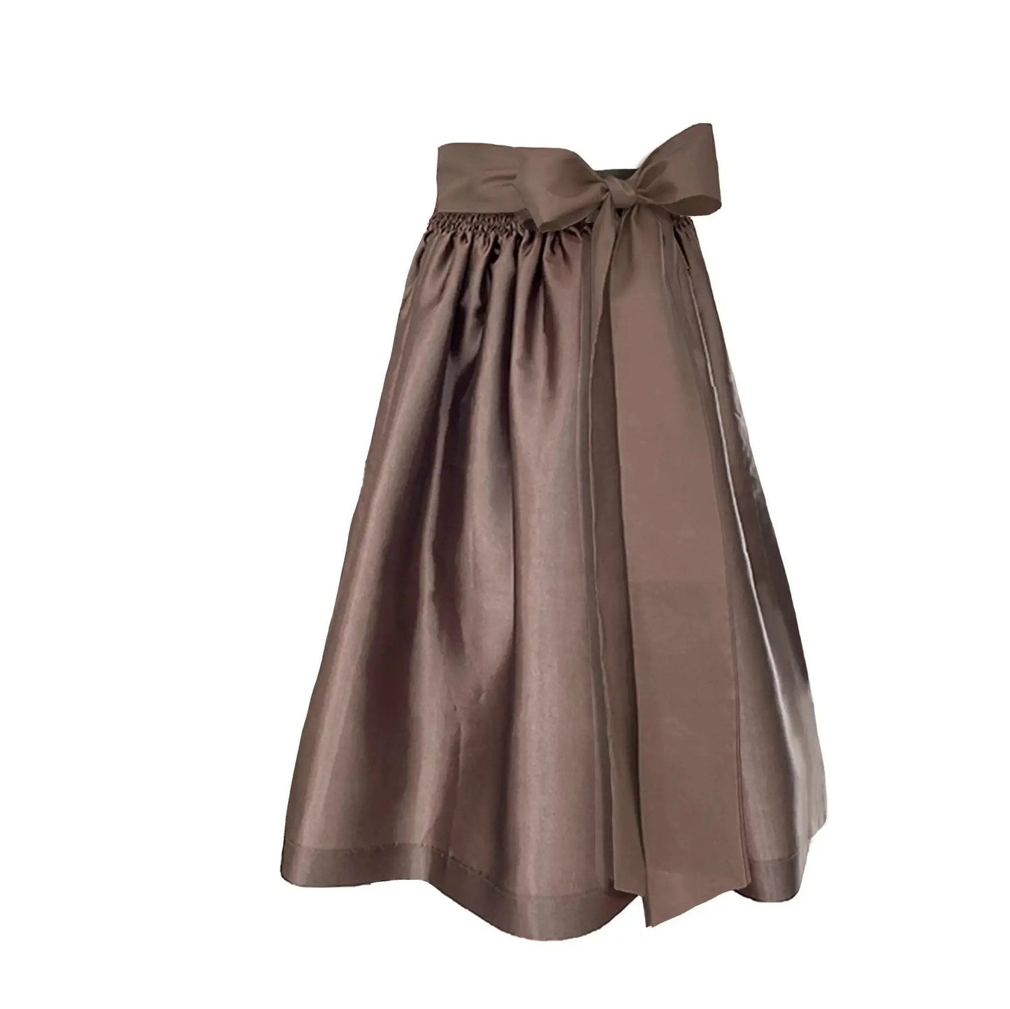 Dirndlschurze midi taft uni braun