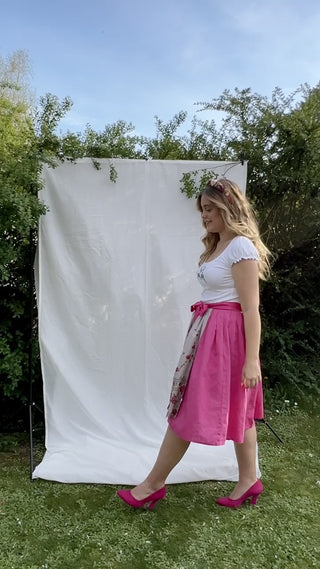 
                    
                      Video in der Galerie ansehen und abspielen, Damen Rock Leinen pink Märchenwerkstatt
                    
                  