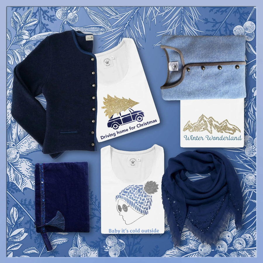 Damen T-Shirt Winter Wonderland