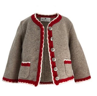 
                    
                      Baby Strickjacke Marie braun-rot - Kaufhaus des Südens
                    
                  