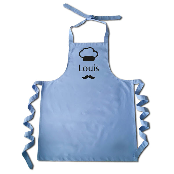 Backschürze personalisiert blau