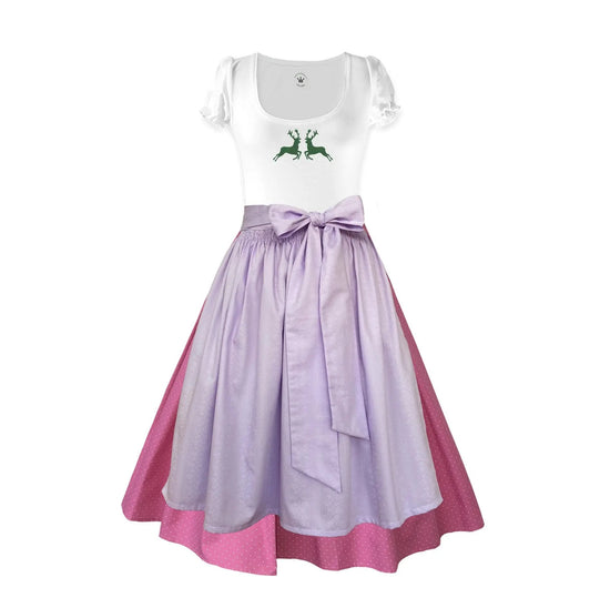 Damen Dirndl Aussee Märchenwerkstatt Damen Dirndl ohne Mieder mit T-Shirt , Rock &amp; Schürze