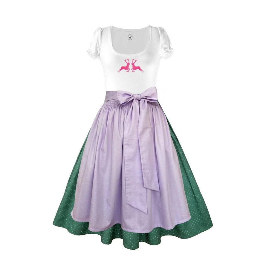 Damen Dirndl Aussee Märchenwerkstatt Damen Dirndl ohne Mieder mit T-Shirt , Rock &amp; Schürze