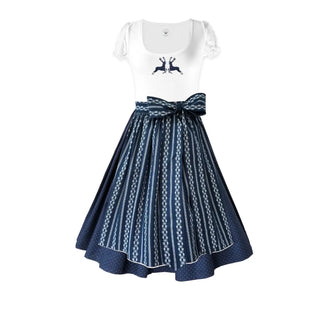 
                    
                      Damen Dirndl Mondsee Märchenwerkstatt Damen Dirndl ohne Mieder mit T-Shirt , Rock &amp; Schürze
                    
                  