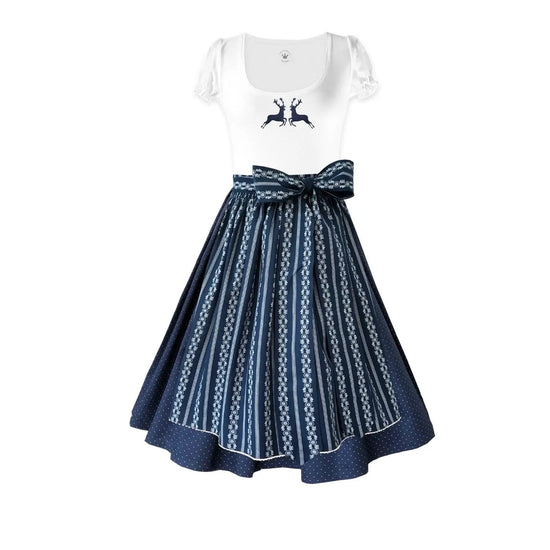 Damen Dirndl Mondsee Märchenwerkstatt Damen Dirndl ohne Mieder mit T-Shirt , Rock &amp; Schürze
