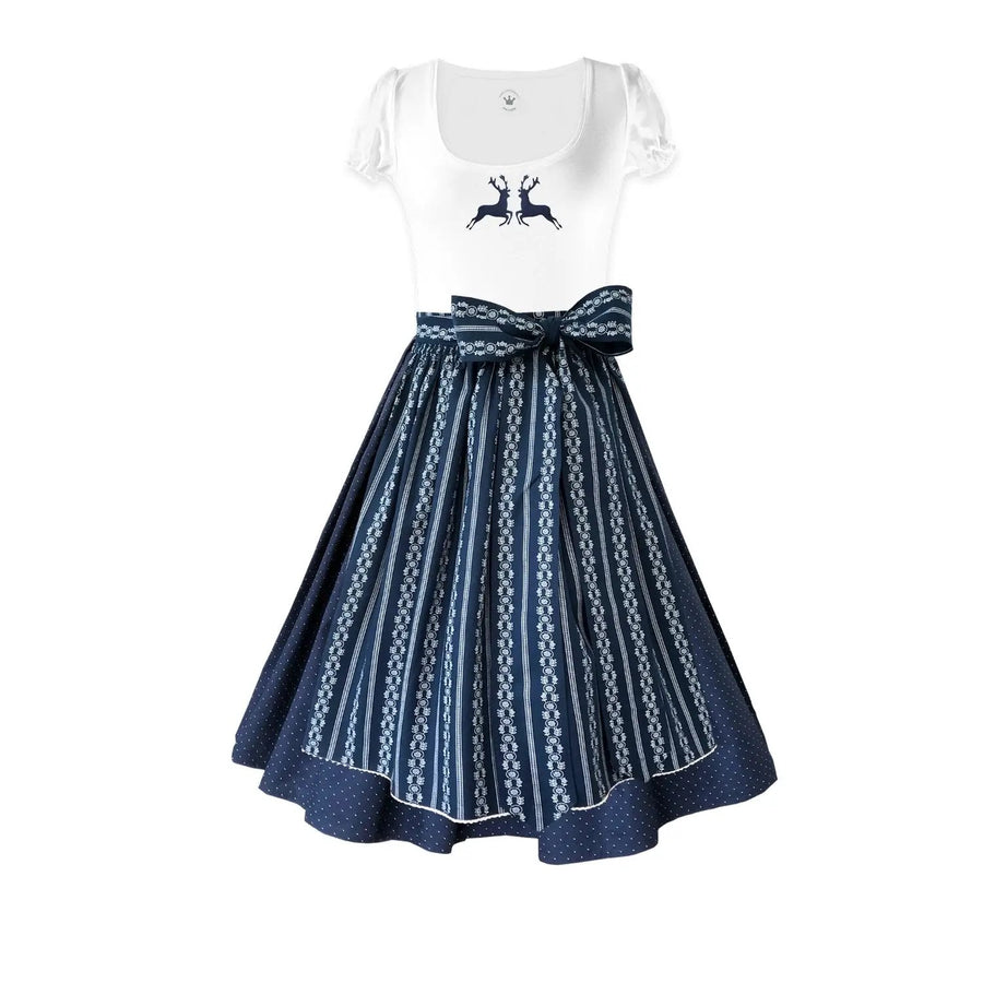 Damen Dirndl Mondsee Märchenwerkstatt Damen Dirndl ohne Mieder mit T-Shirt , Rock &amp; Schürze