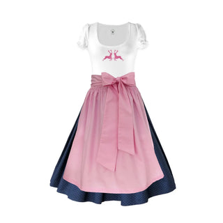 
                    
                      Damen Dirndl Rosa Märchenwerkstatt Damen Dirndl ohne Mieder mit T-Shirt , Rock &amp; Schürze
                    
                  