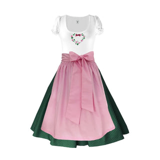 
                    
                      Damen Dirndl Rosa Märchenwerkstatt Damen Dirndl ohne Mieder mit T-Shirt , Rock &amp; Schürze
                    
                  