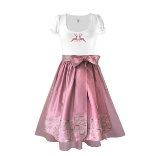 
                    
                      Damen Dirndl Rosenschimmer Märchenwerkstatt Damen Dirndl ohne Mieder mit T-Shirt , Rock &amp; Schürze
                    
                  