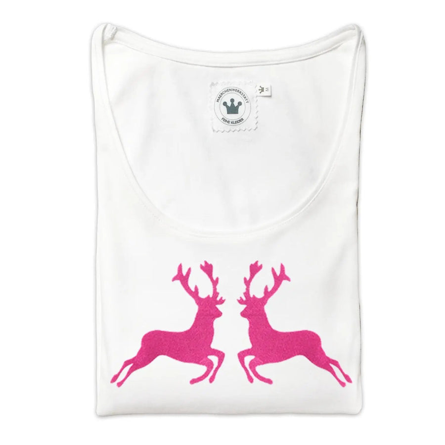 Damen Dirndl Taft Himbeere