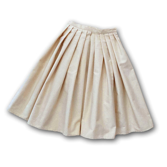 Damen Rock beige-gold