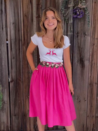 
                    
                      Damen Rock Leinen pink Märchenwerkstatt
                    
                  