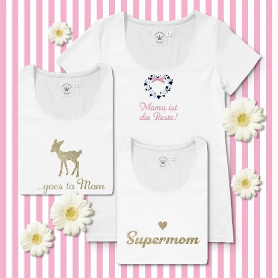 Damen T-Shirt Muttertag "Supermom" - Kaufhaus des Südens