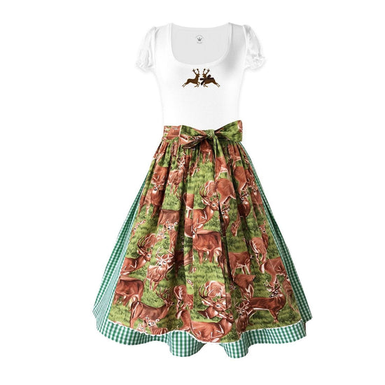 Dirndlschürze Midi Hirsche