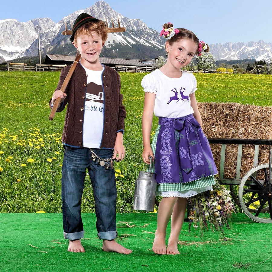 Kinder Dirndl Alpenveilchen