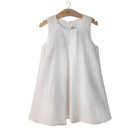 Kleid Marie weiß schlichter Schnitt