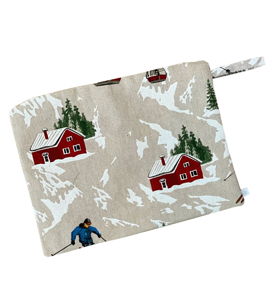 Kosmetiktasche Leinen Chalet