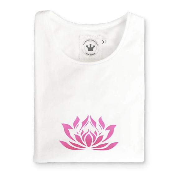Laden Sie das Bild in den Galerie-Viewer, Mädchen T-Shirt Druck Yoga Lotusblüte - Kaufhaus des Südens
