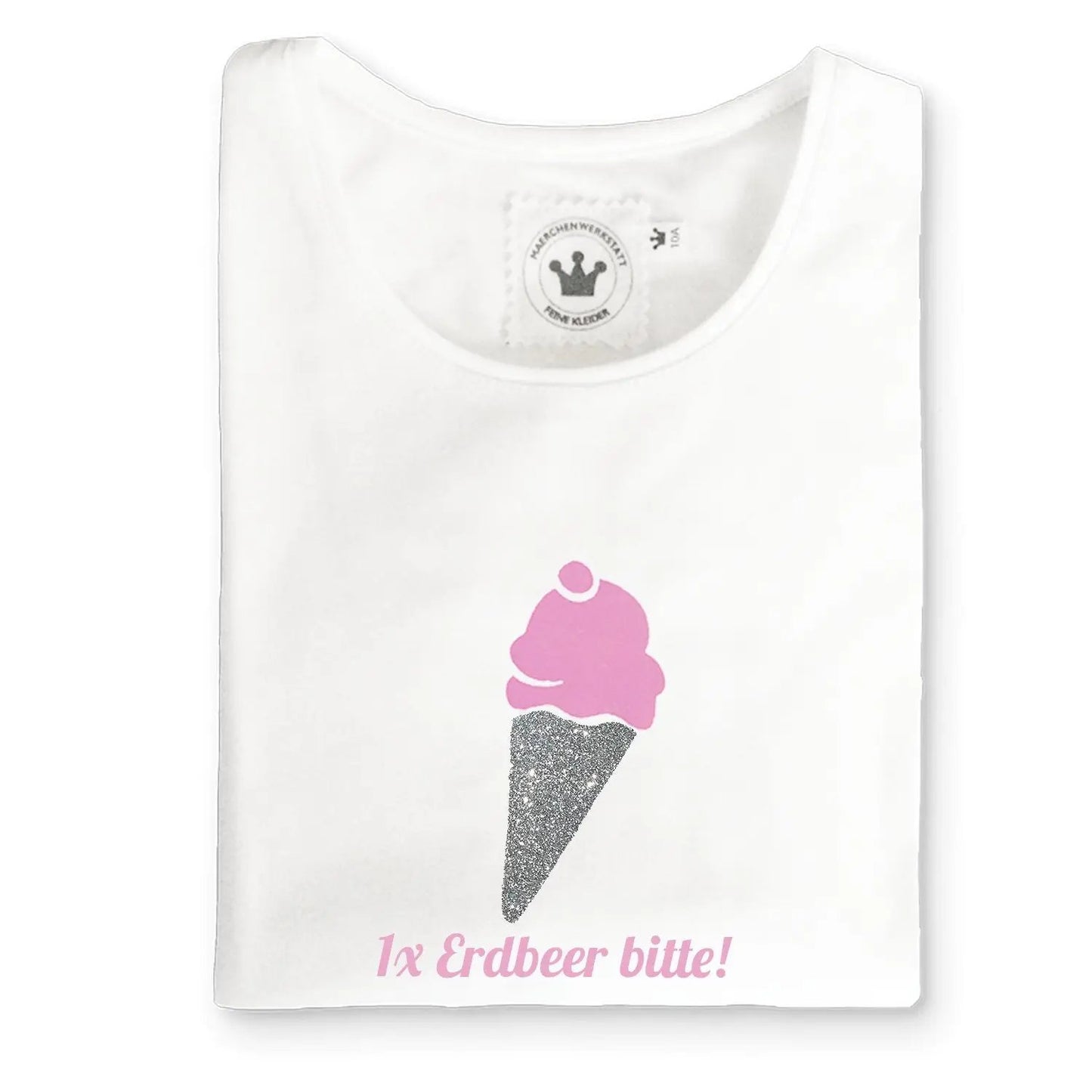 Laden Sie das Bild in den Galerie-Viewer, Mädchen T-Shirt Erdbeer Eis - Kaufhaus des Südens
