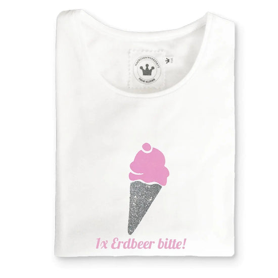 Laden Sie das Bild in den Galerie-Viewer, Mädchen T-Shirt Erdbeer Eis - Kaufhaus des Südens
