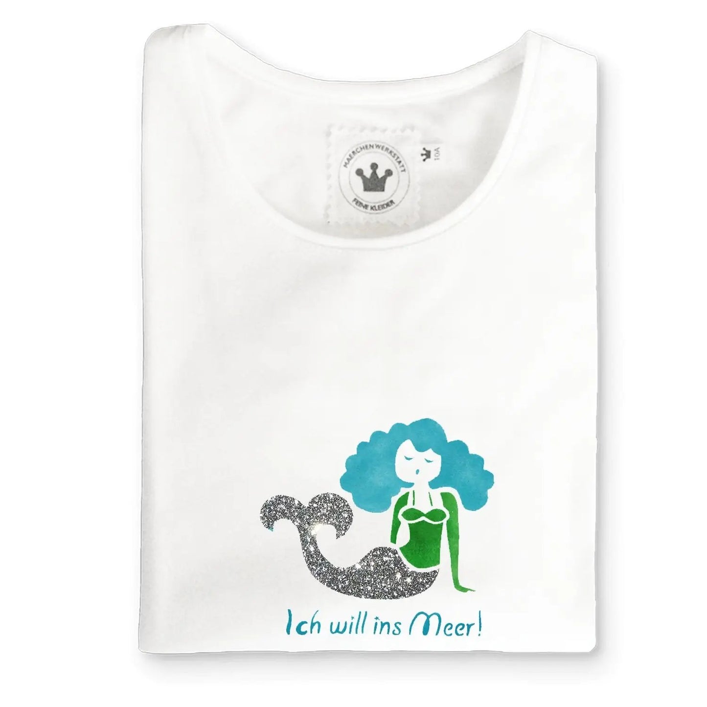 Mädchen T-Shirt glitzernde Meerjungfrau - Kaufhaus des Südens