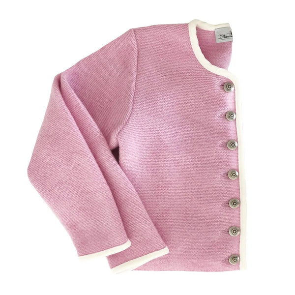 Trachten Strickjacke Mädchen hellrosa